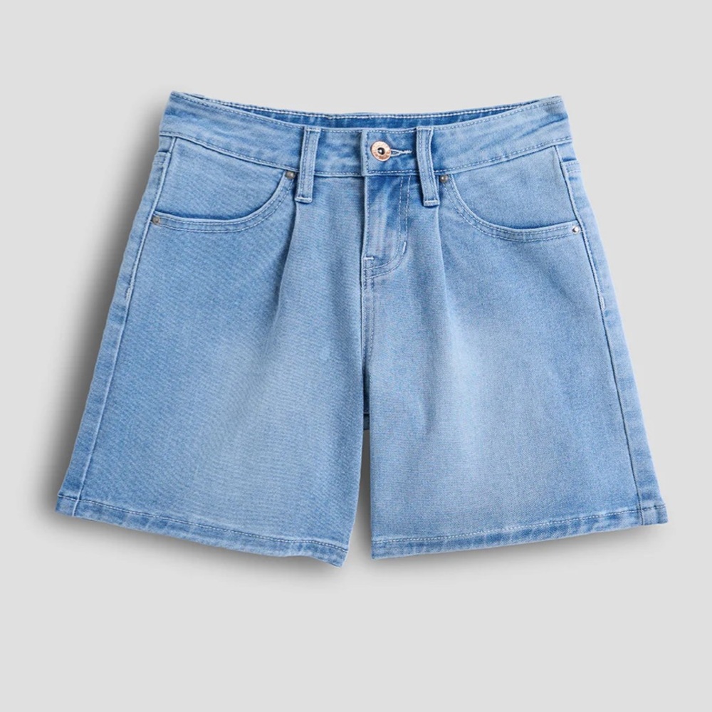 YMI Girls Front Pleat Jorts